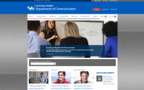Screenshot of the Department of Communication website.